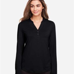 **SALE** Women's JAQ Stretch Performance V-Neck Snap Pullover - NE400W (2XL)