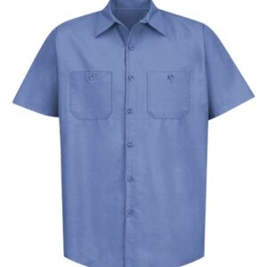 **SALE** Men's Industrial Short Sleeve Work Shirt - SP24 (Large)