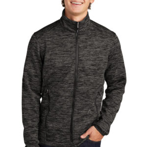**SALE** JST30 Discontinued Sport-Tek® PosiCharge® Electric Heather Soft Shell Jacket (2XL)