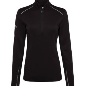 **SALE** Callaway Golf Women's Black Water Repellent Quarter-Zip CGW545-001 (Medium)