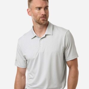 A716 Adidas Men's 4-Way Stretch Printed Polo