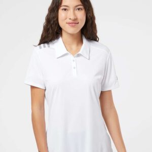 A325 Adidas Women's 3-Stripes Shoulder Polo
