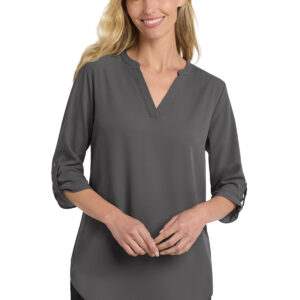 **Sale Small Only**LW701 Port Authority® Women's 3/4-Sleeve Tunic Blouse
